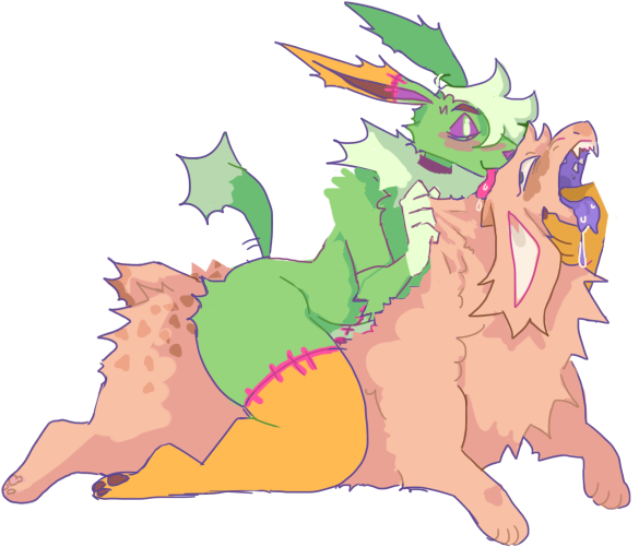 ambiguous_gender andromorph anthro cuntboy dijon_(guncht) duo eeveelution fur generation_1_pokemon green_body green_fur guncht intersex jolteon licking nintendo open_mouth pokemon pokemon_(species) tongue tongue_out