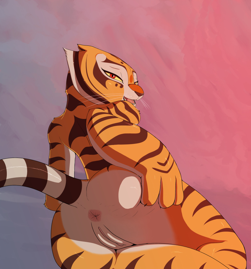 female, furry female, furry tail, kung fu panda, master tigress, tigress