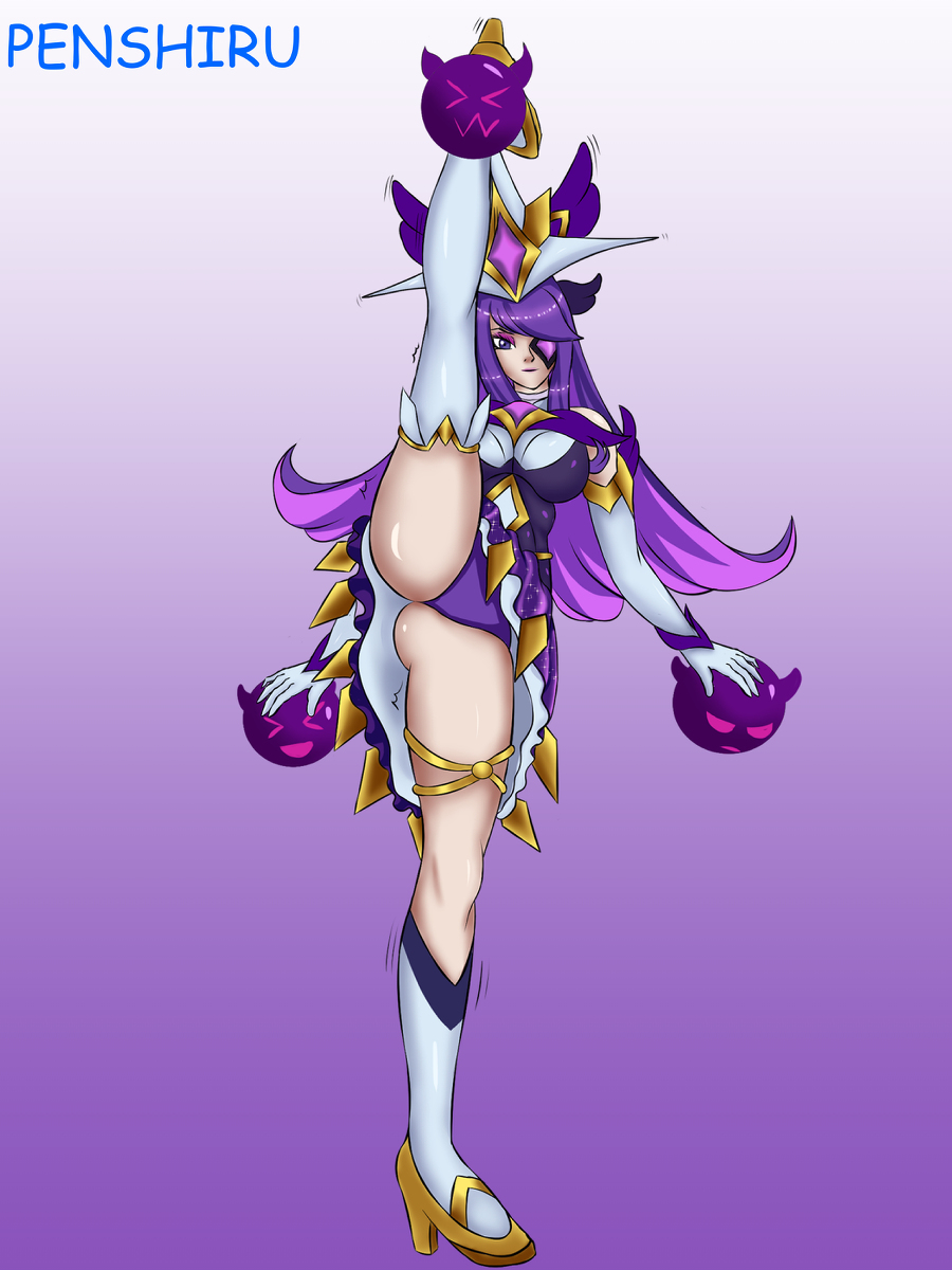 female female_focus girl high_heels league_of_legends penshiru star_guardian_series star_guardian_syndra syndra