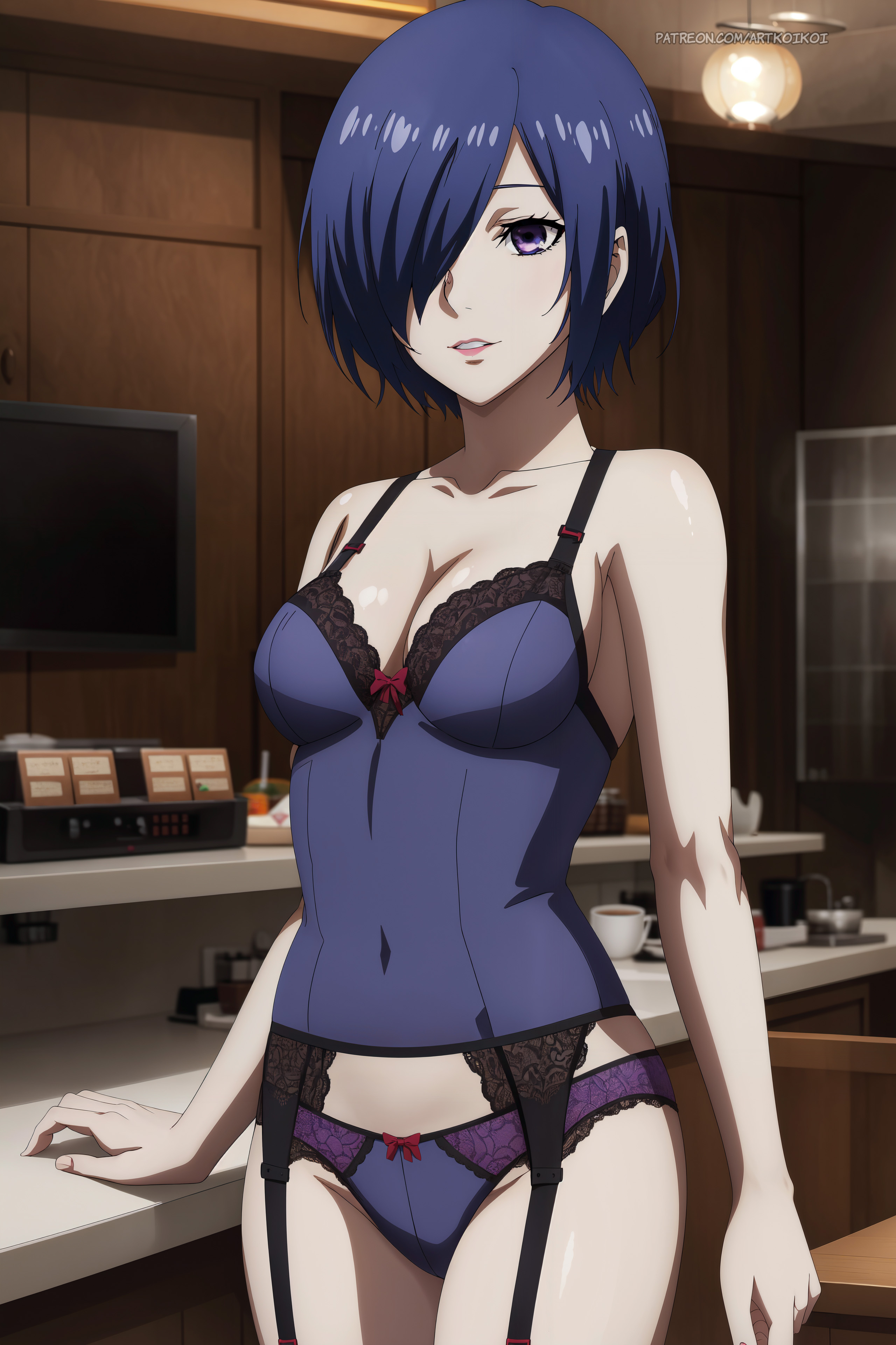 1girls, ai generated, female, female only, kirishima touka, solo, tagme, tokyo ghoul