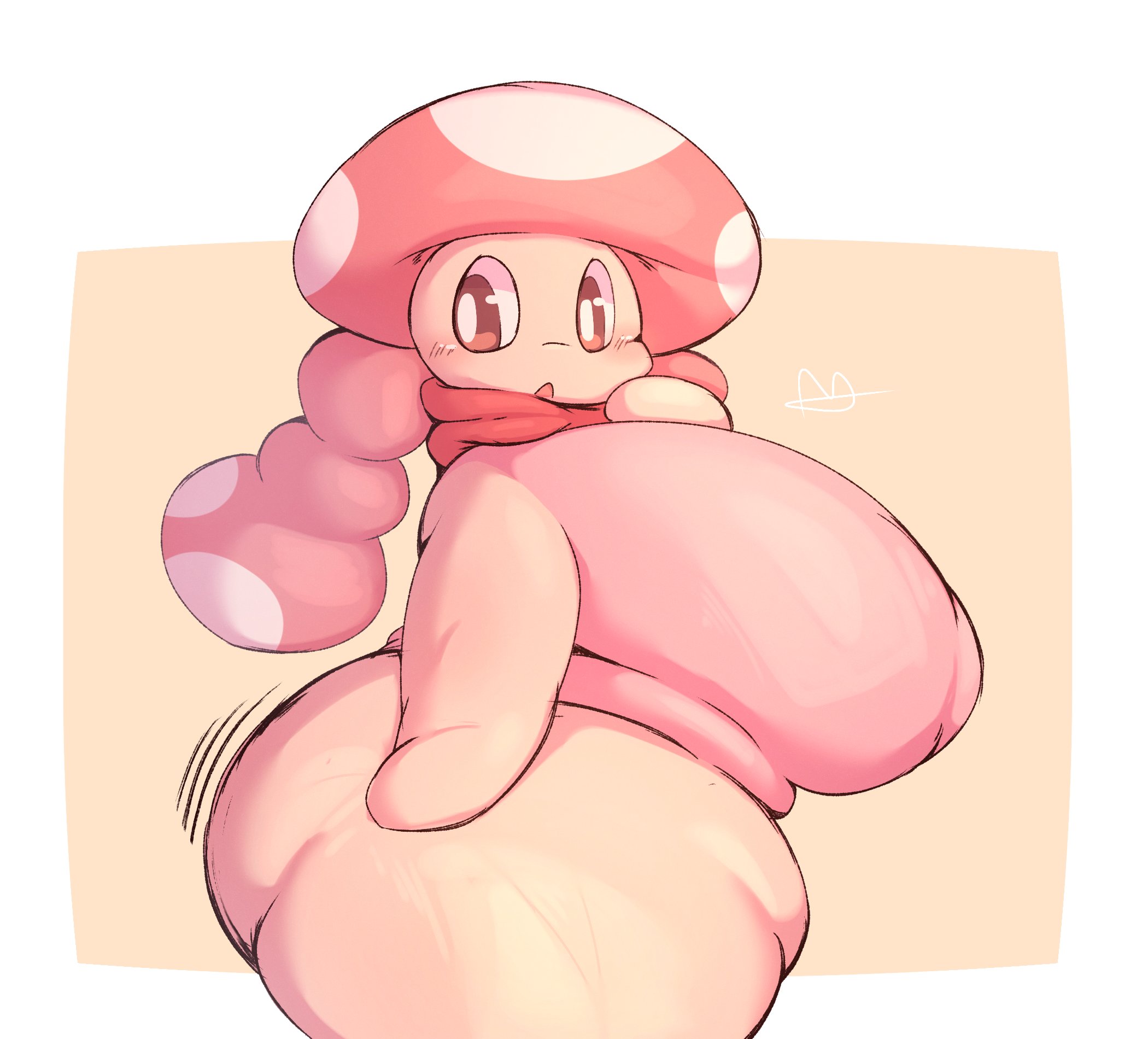 1girls, 2023, artist signature, ass, big ass, big breasts, breasts, chubby, chubby female, commission, curvaceous, curvy, curvy figure, female, female focus, female only, gigantic breasts, gigantic thighs, huge ass, huge breasts, large ass, large breasts, long hair, looking back, mario (series), nintendo, plump, shortstack, side view, simple background, solo, solo focus, standing, stevest58244496, thick thighs, thighs, toadette, voluptuous, wide hips, wiggle lines