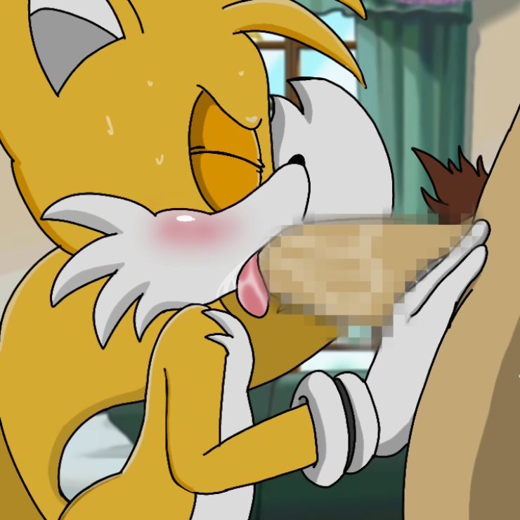 2_tails 2boys anthro blowjob blush blushing closed_eyes determined fellatio fox fuckboy furry gay gloves human_on_anthro large_penis male/male multi_tail oral oral_sex parody pubic_hair sex sonic_(series) sonic_the_hedgehog_(series) sonic_x spanky15 sweat sweatdrop sweating tail tails tails_the_fox tongue tongue_out yaoi yellow_body yellow_fur