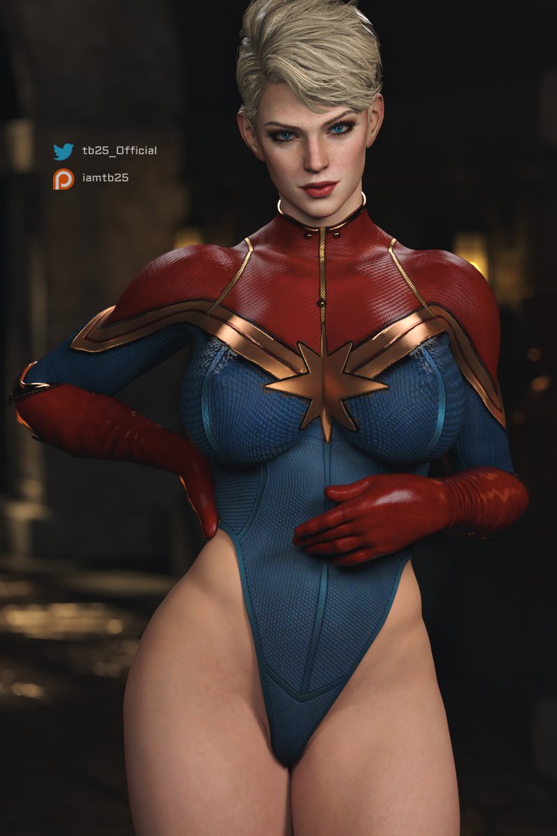 3d, 3d (artwork), ass, big ass, big breasts, big butt, blonde female, blonde hair, breasts, bubble butt, busty, captain marvel, carol danvers, curvy, daz studio, daz3d, female, hourglass figure, huge breasts, large breasts, marvel, marvel cinematic universe, marvel comics, patreon username, short hair, tagme, tb25, thick, thick ass, thick thighs, twitter username, wide hips