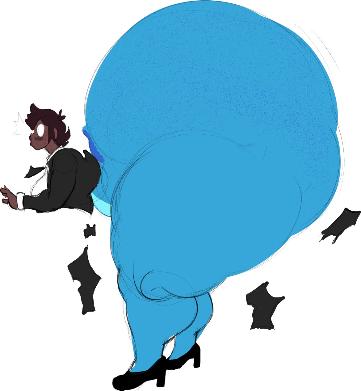 1girls ass ass_bigger_than_head ass_bigger_than_torso big_ass bursting_butt colossal_ass dumplis_(artist) embarrassed enormous_ass furry gigantic_ass huge_ass hyper hyper_ass large_ass massive_ass meat_wall_(body_type) ross_(dumplis) solo_female surprised tagme thick_thighs torn_clothes torn_clothing transformation transforming wide_hips