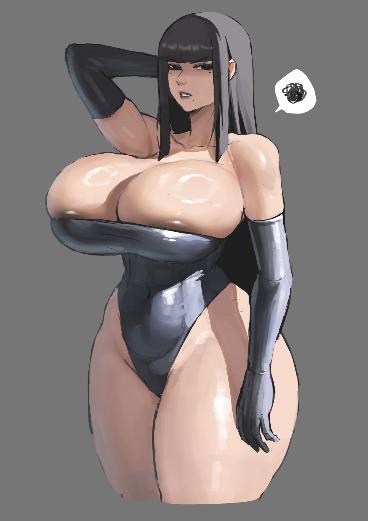 1girls anhuzart arm_behind_head big_breasts breasts busty curvaceous curvy curvy_body curvy_female curvy_figure dragia3743 ethan69_(artist) female hand_behind_head huge_breasts juggernaut_(dragia3743) large_breasts mole mole_under_eye mole_under_mouth original original_character someone_else's_oc thick_thighs thighs voluptuous wide_hips