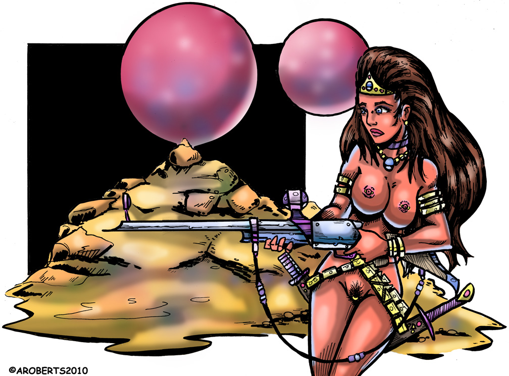 2010 a_princess_of_mars armlet aroberts barsoom clitoris_piercing dejah_thoris earrings genital_piercing jewelry necklace nipple_piercing piercing tagme weapon