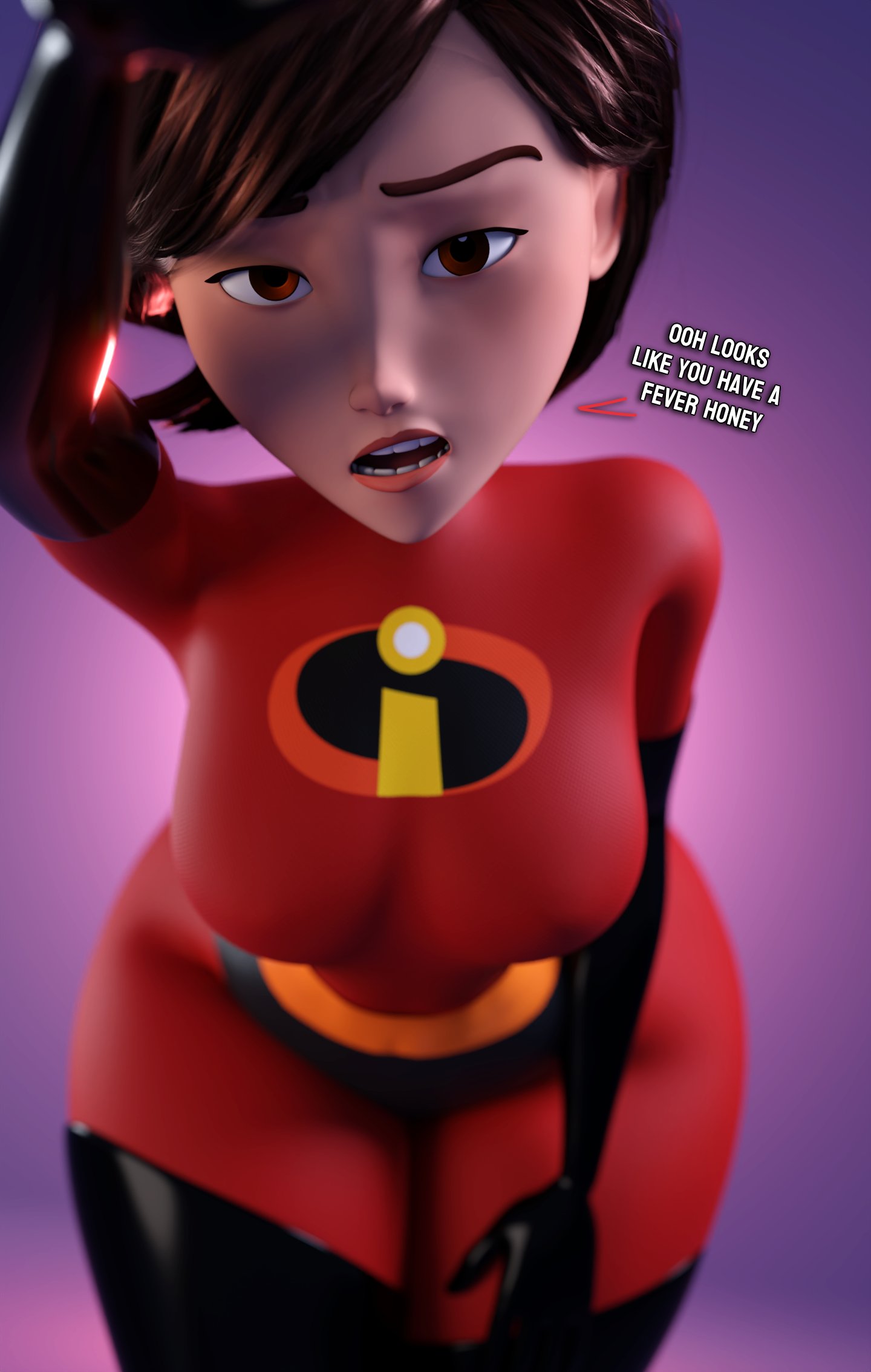 1girls 3d 3d_(artwork) 3d_model dumptruck_ass elastigirl helen_parr looking_at_viewer mature_female milf pixar_mom smitty34 the_incredibles the_incredibles_2 thick_ass thick_thighs tight_clothing voluptuous voluptuous_female wide_hips