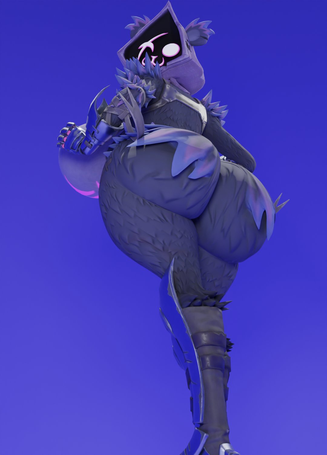 3d, ass, big ass, big breasts, breasts, cosplay, de ston3rz, female, fortnite, furry, huge ass, huge breasts, looking at viewer, raven team leader, raven team leader (fortnite), tagme, teasing