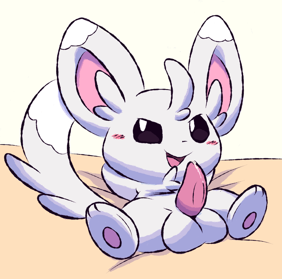 balls blush fur furry looking_at_viewer minccino mincheeto penis pokémon_(species) pokemon pokemon_(species) precum tagme tail