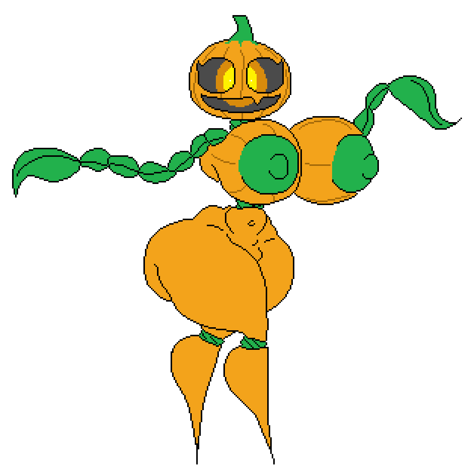 1girls areolae barefoot big_breasts breasts completely_nude completely_nude_female female female_only full_body keelgabeytheart looking_at_viewer naked naked_female nipples nude nude_female open_mouth open_smile original original_character pumpkin pumpkin_girl pumpkin_head smile solo solo_female winner_(keelgabeytheart)