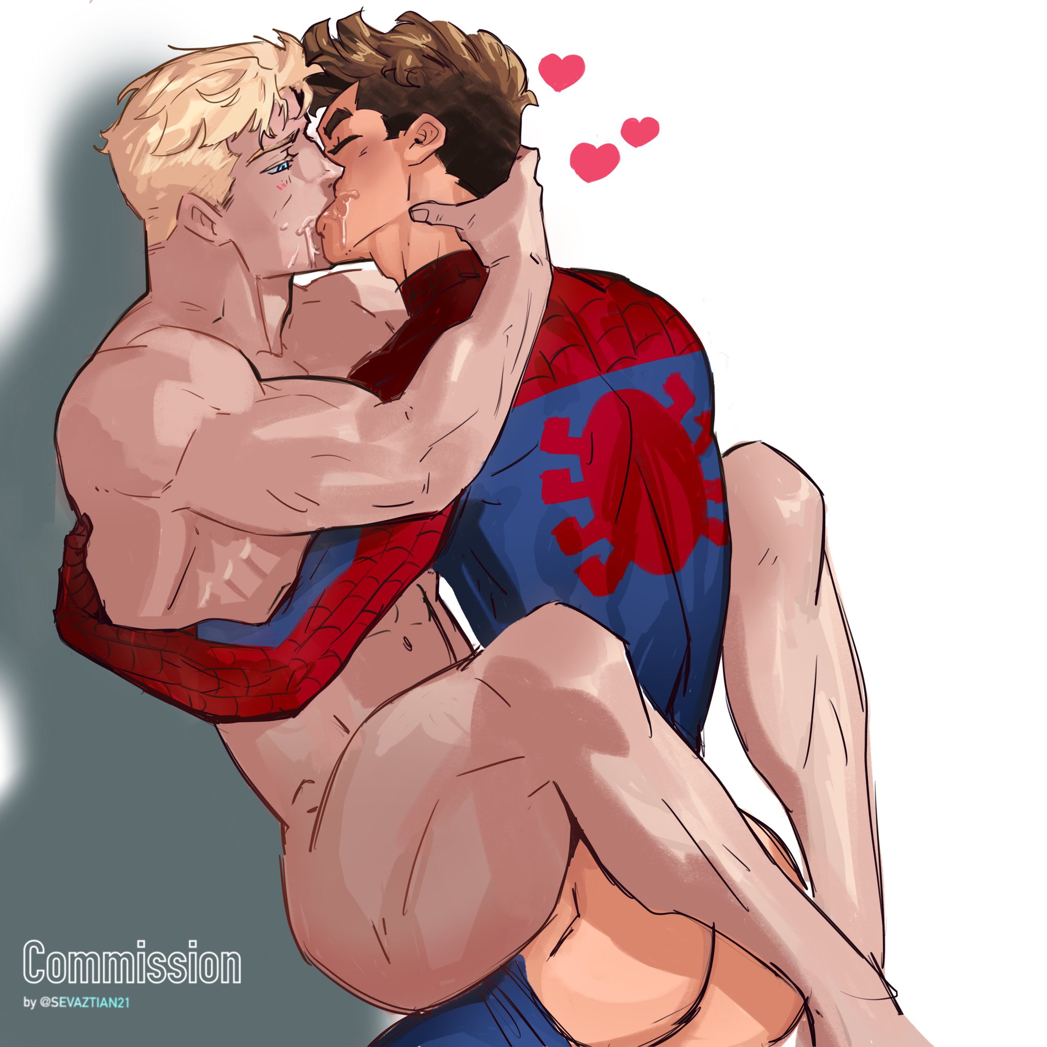 2boys, anal, anal penetration, anal sex, bigger penetrated, captain america, clothed male nude male, gay, gay anal, gay sex, making out, male, male only, marvel, marvel comics, muscle size difference, muscles, muscular, muscular bottom, peter parker, sevaztian, size difference, small dom big sub, small top, small top big bottom, smaller penetrating, smaller penetrating bigger, smaller top and beefy bottom, spider-man, spider-man (series), steve rogers, twink top, twink topping daddy