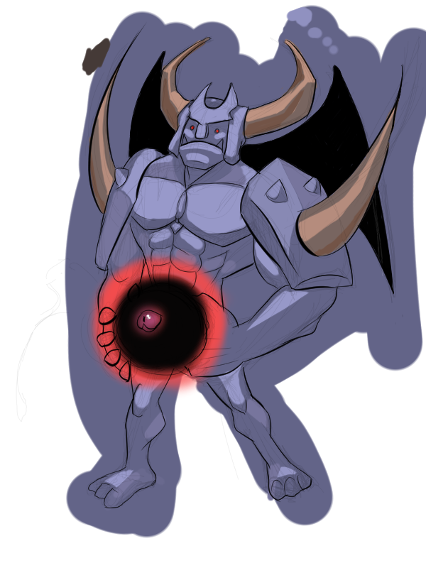 baal_(disgaea) completely_nude completely_nude_male demon disgaea muscular_male nippon_ichi_software penis