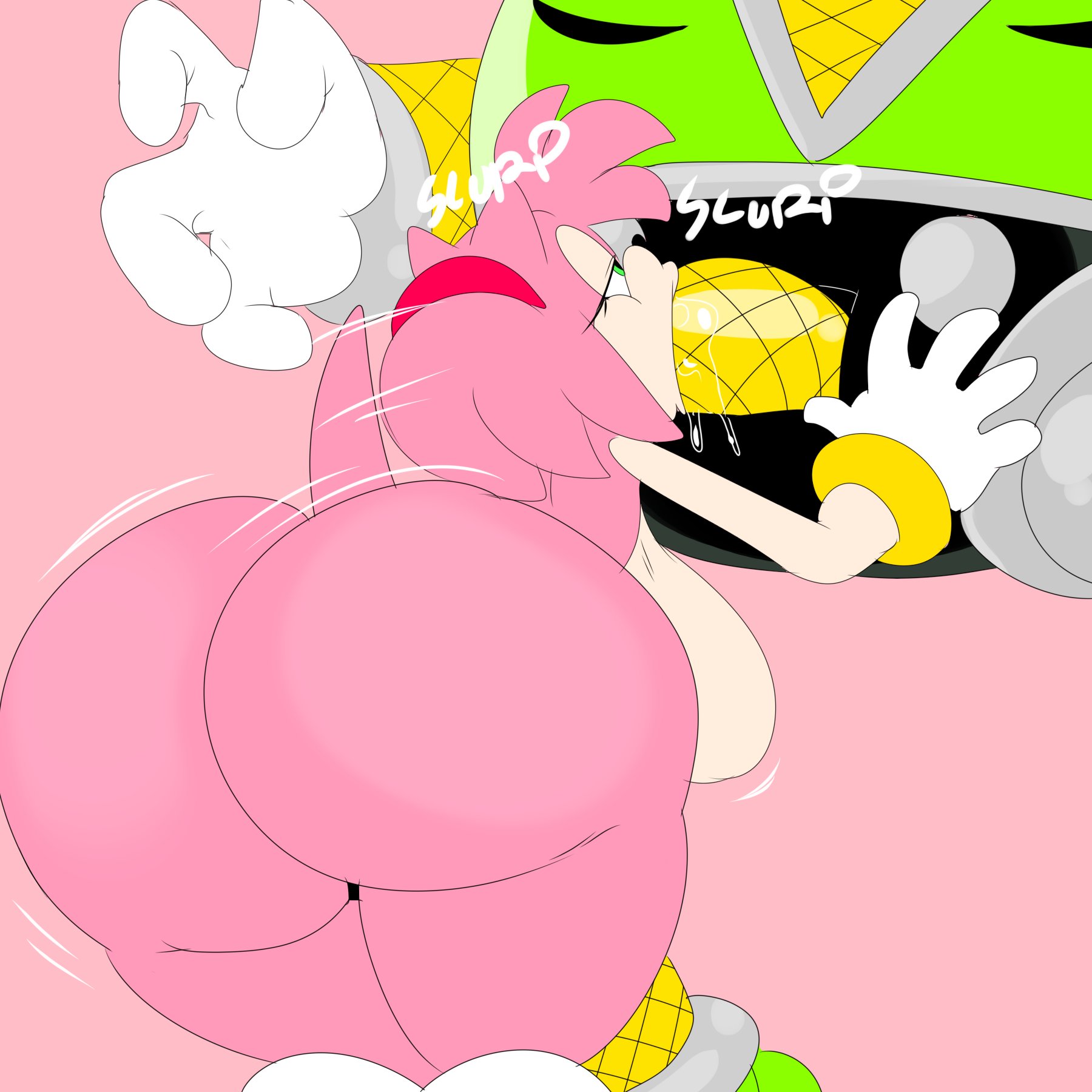 amy rose, ass, backboob, big ass, big breasts, big penis, blowjob, breasts, denizen1414, female, heavy shinobi, huge ass, huge cock, male, nude, oral, penis, robot, sega, sonic (series), sonic the hedgehog (series)