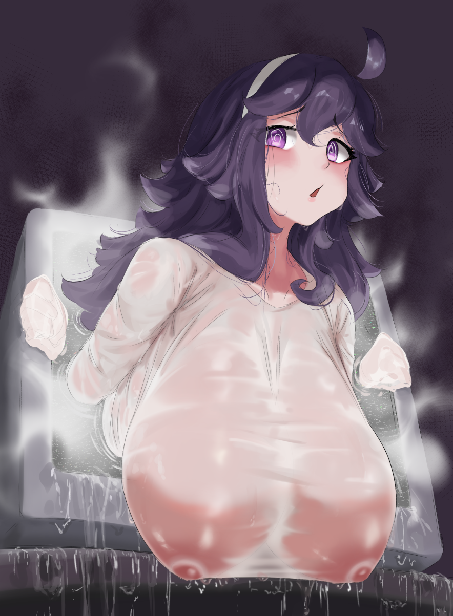 1girls breasts cleavage female game_freak halloween hex_maniac hi_res horny huge_breasts long_hair massive_breasts nintendo nipples png pokemon pokemon_xy purple_eyes purple_hair see-through see-through_clothing silver_queen silverqueen0 the_ring yamamura_sadako_(cosplay)