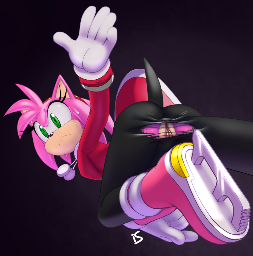 amy_rose animal_nose arm_up artist_name ass black_leggings body_fur closed_mouth commentary dress dutch_angle english_commentary female from_behind furry furry_female gloves green_eyes hotred ice_skates is_(artist) leg_up leggings long_sleeves mario_and_sonic_at_the_olympic_games nervous no_panties pink_dress pink_footwear pink_fur pink_hair pom_pom_(clothes) purple_background pussy raised_eyebrows rockthebull short_dress short_hair sidelocks signature simple_background skates solo sonic_(series) split_mouth sweat torn_clothes torn_leggings uncensored upskirt wardrobe_malfunction white_gloves wide-eyed yiff