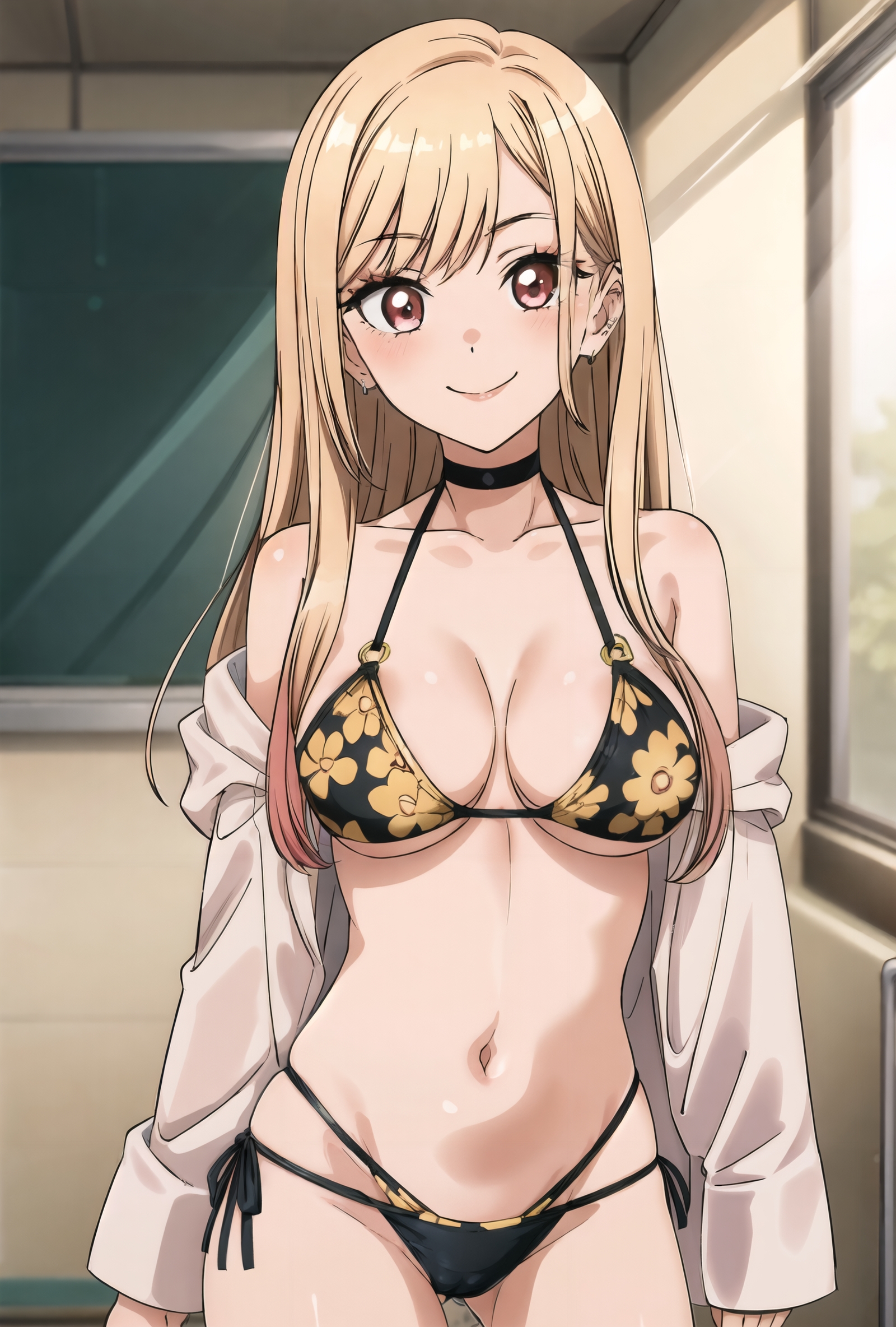 ai generated, blonde hair, breasts, female, female only, kitagawa marin, nai diffusion, solo, sono bisque doll wa koi wo suru, stable diffusion