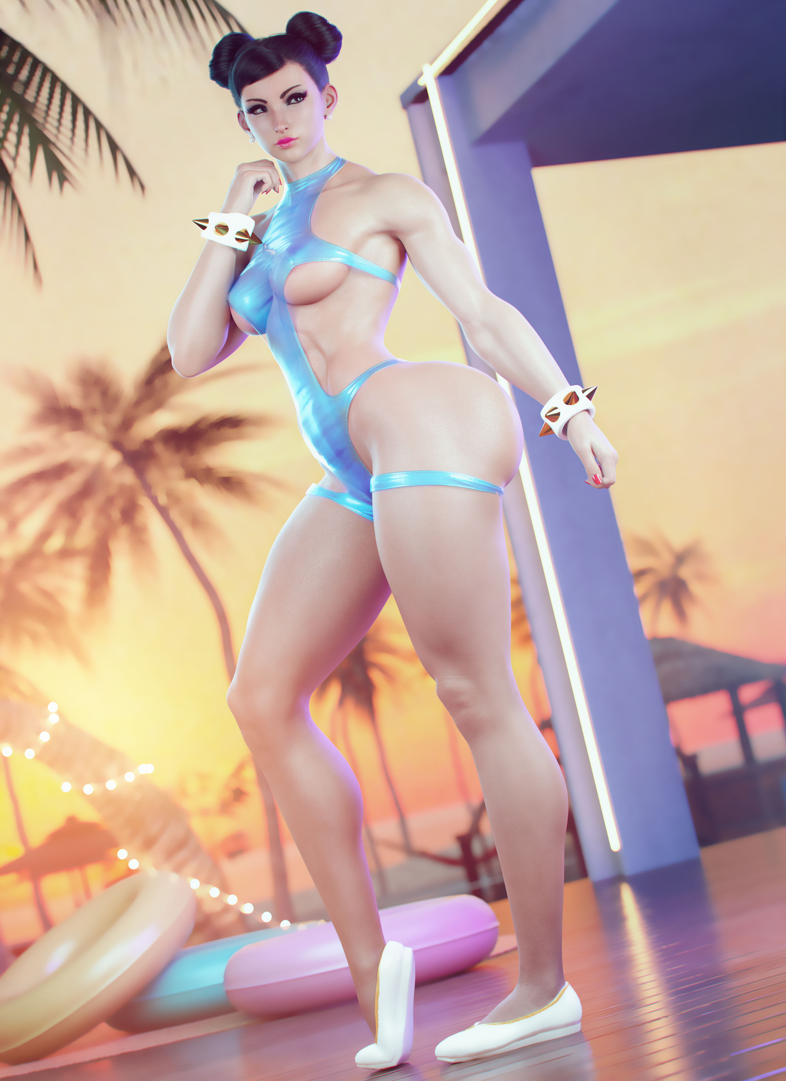 1girls, 3d, asian, asian female, ass, athletic, athletic female, big ass, big breasts, bikini, bimbo, breasts, busty, capcom, chun-li, cleavage, curvaceous, curves, curvy, curvy figure, digital media (artwork), eyebrows, eyelashes, eyes, female, female focus, female only, fit, fit female, hair, hips, hourglass figure, huge breasts, human, large breasts, legs, light skin, light-skinned female, lips, mature, mature female, noahgraphicz, solo, street fighter, street fighter 6, swimsuit, thick, thick legs, thick thighs, thighs, top heavy, top heavy breasts, upper body, voluptuous, waist, wide hips