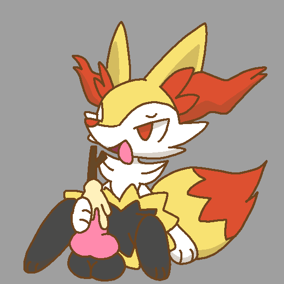 animal_penis black_fur braixen cum generation_6_pokemon komatosse legs_apart male masturbation pezi pokémon_(species) pokemon pokemon_(species) red_fur stick tail yellow_fur