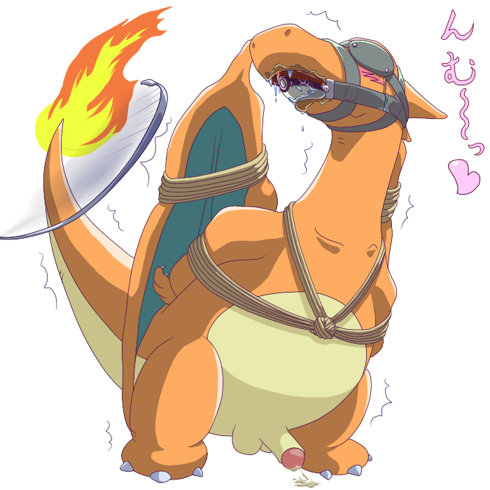 blush bound charizard color feral fire male male_only nintendo nude penis pokemon pokemon_(species) solo tagme tail tail_fire testicles