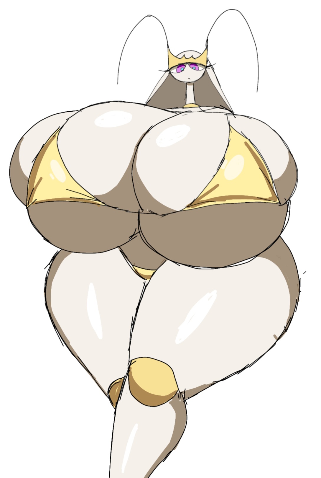 ass, ass bigger than head, big ass, big breasts, bikini, breasts, breasts bigger than head, female, female only, huge ass, huge breasts, hyper ass, hyper breasts, momiji (artist), nintendo, no humans, pheromosa, pokémon (species), pokemon, pokemon (species), sideass, small bikini
