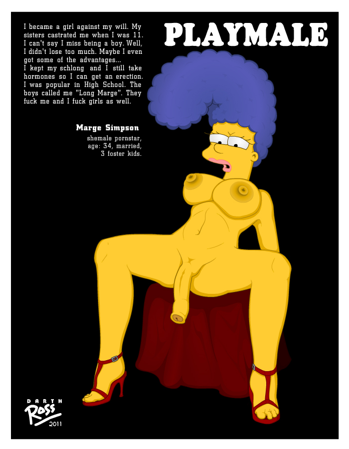 1futa areolae big_areola big_breasts breasts darth_ross dialogue dickgirl english_text foreskin futa_only futanari genderswap glans high_heels legs_apart lipstick long_penis marge_simpson mature mature_futa nipples nude partially_retracted_foreskin penis playboy_magazine presenting sitting solo tagme text the_simpsons uncut watermark