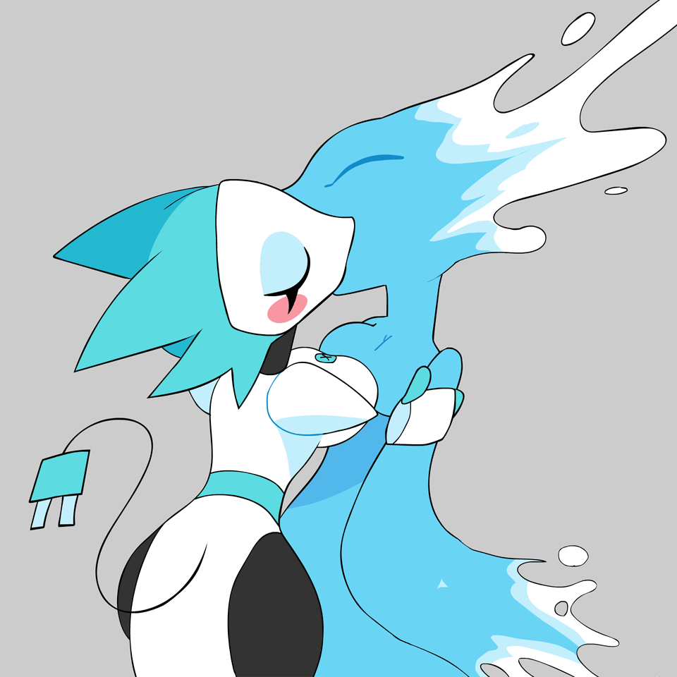 2d animated ass bonesawbingus breasts cat_ears cat_tail catgirl darkner deltarune deltarune_chapter_2 deltarune_chapter_4 digital_media doodle female female_only hair hypnosis hypnotic_eyes kissing lesbian_kiss love miss_mizzle_(deltarune) obsessed obsession pink_eyes princess saliva spirit tasque_manager_(deltarune) tongue_kiss tongue_out water yuri