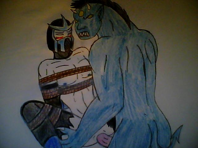 2boys anal anal_sex artist_request blue_skin gay interspecies male male/male male_only moloch mortal_kombat mortal_kombat:_deception multiple_boys multiple_males sex sub-zero uncensored yaoi