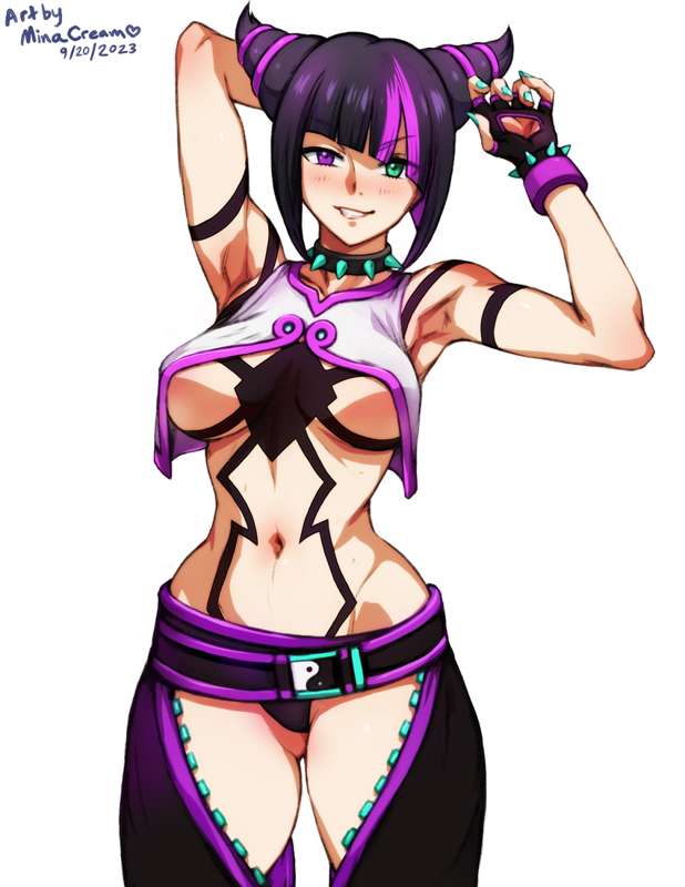 1girls juri_han minacream street_fighter street_fighter_6 tagme