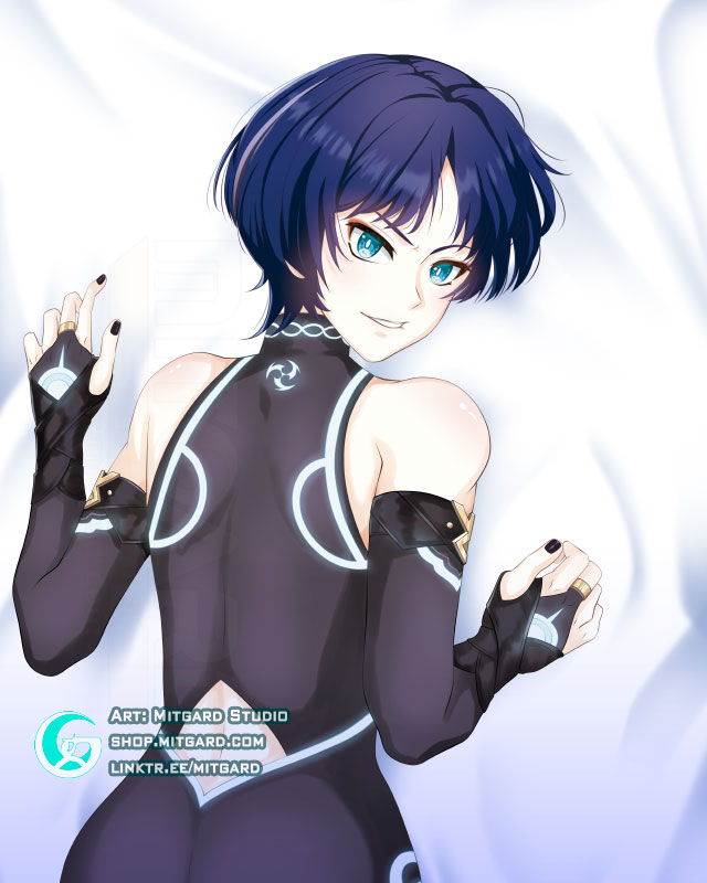 bodypillow dakimakura genshin_impact male_only mitgard-knight mitgardstore scaramouche_(genshin_impact)