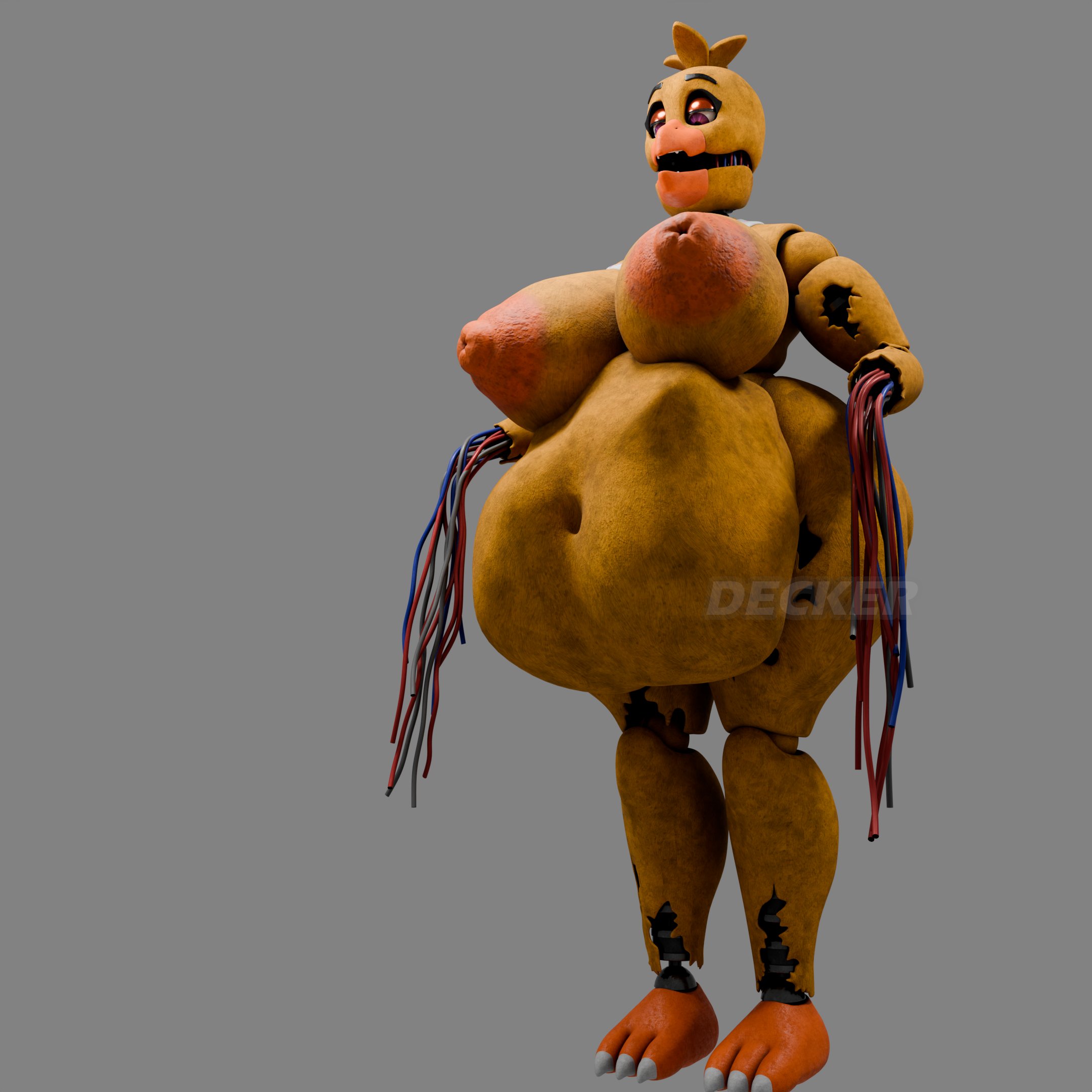belly, big belly, big breasts, breasts, deckersfm, digestion, expanded belly, fatal vore, female, female pred, five nights at freddy's, five nights at freddy's 2, huge breasts, huge nipples, human, hyper, hyper belly, hyper breasts, hyper thighs, nipples, pixelrepture, swallowing, thick thighs, vore, vore belly, withered chica, withered chica (octal)