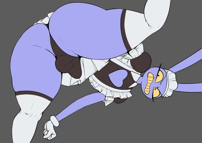 femboy, glitch productions, gwizzly, jax (tadc), jax (the amazing digital circus), maid, maid jax (the amazing digital circus), maid outfit, male, solo, tagme, the amazing digital circus