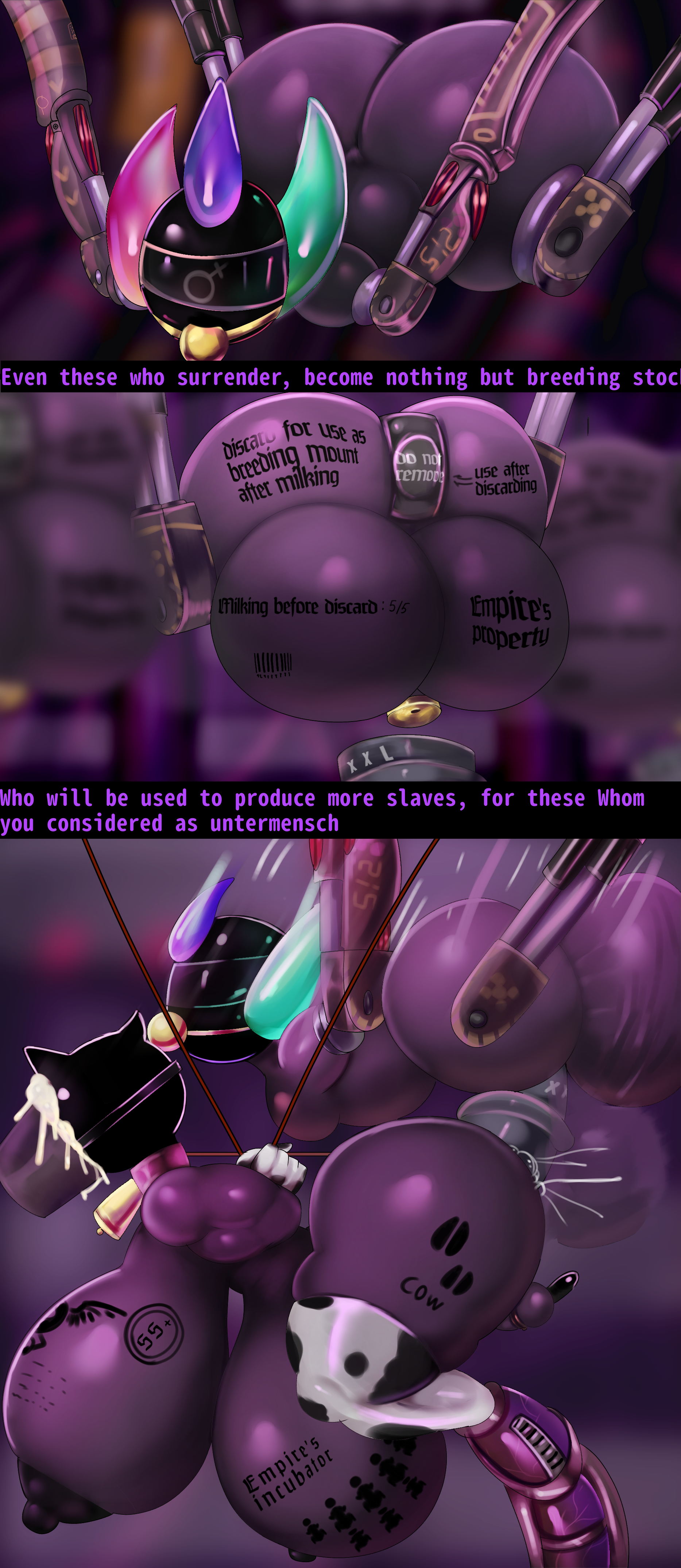 alien, amputee, bad end, balls, big balls, body writing, bondage, breeding mount, breeding slave, caged, chastity cage, cowbell, cum, cum drip, dildo, drinking, drinking cum, farm, forced, forced partners, forced to breed, gay, gemdroid (race), horsecock, khadhunter7, male pregnancy, male with breasts, penis, pregnant, pregnant male, property, robot, sex, slave, slave outfit, small penis, stocks