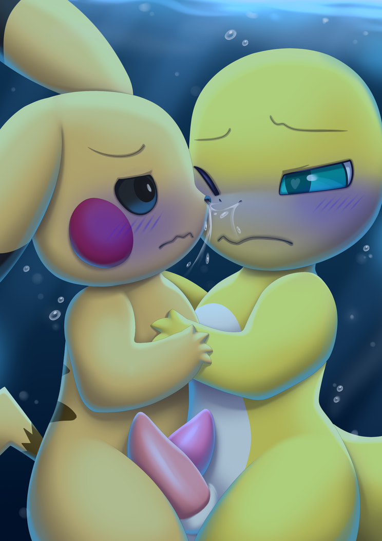 <3_eyes anthro asphyxiation charmander cyanosis drowning duo embrace erection frottage gay generation_1_pokemon genitals heart hug imminent_death lizard male male/male mammal nintendo one_eye_closed penis pikachu pokemon pokemon_(species) reptile revous rodent scalie sex shiny_pokemon snuff underwater water yellow_body