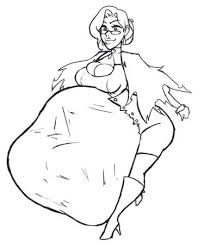 breasts glynda_goodwitch large_breasts low_res lowres newstuff4u post_vore rwby thighs vore