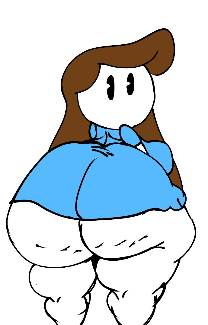 ass big_ass big_butt brown_hair butt cellulite fat_ass fat_butt female female_only huge_ass huge_butt let_me_explain_studios long_hair looking_at_viewer looking_back monstorlilly pac-man_eyes rebecca_parham simple_background solo tagme youtube youtuber