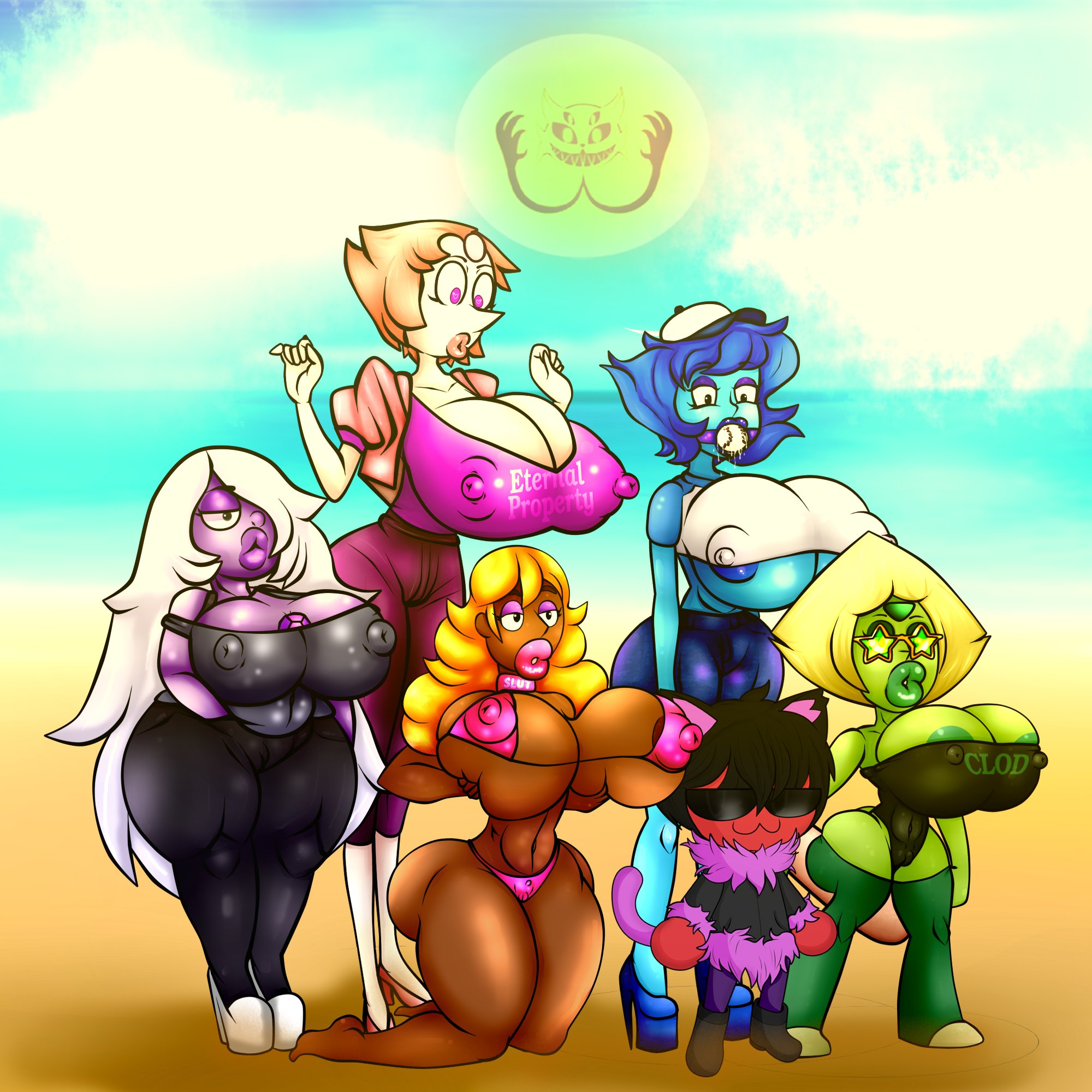 5girls, amethyst (steven universe), ass, bimbo, bimbo body, bimbo lips, bimbofication, bimbofied, brainwashing, breasts, cartoon network, connie maheswaran, female, gem (species), high heels, huge ass, huge breasts, hypnosis, lapis lazuli (steven universe), lips, midriff, mind control, multiple females, multiple girls, navel, nipples, pearl (steven universe), peridot (steven universe), steven universe, tagme, thick lips, thick thighs, valentinetiffalexhunter, wide hips