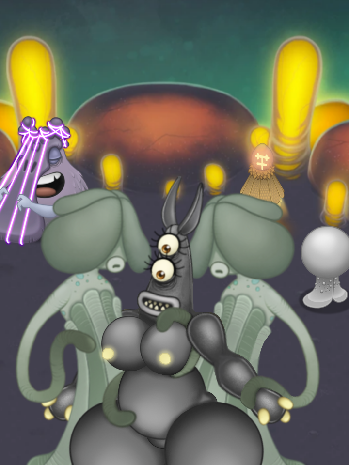 6monsters animate_inanimate anthro breasts brown_eyes closed_eyes clothed edit edited_official_artwork faceless fiddlement fluoress frown fur glowing glowing_nipples gob grey_body hair_over_eyes happy humanoid instrument long_ears monster my_singing_monsters nude open_mouth platypus pluckbill pomily public public_nudity sharp_teeth spotted_body sprite_edit string string_instrument tagme tentacle tentacles_around_body tentacles_around_breasts third-party_edit threesome tootoo trio_focus weird what yellow_nipples yellow_sclera