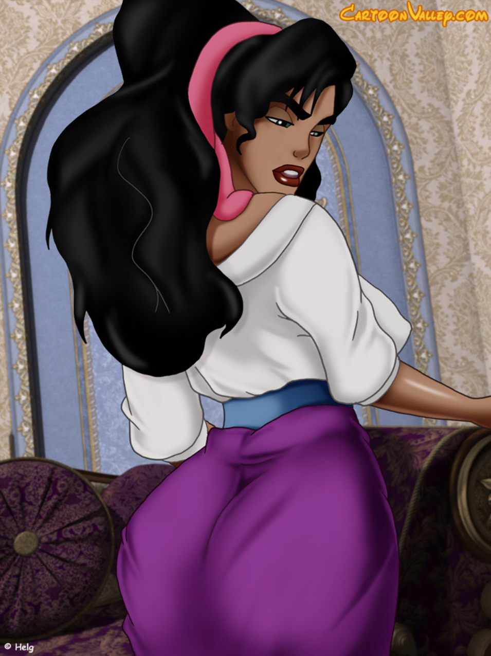 ass big_ass cartoonvalley.com disney esmeralda female female_only helg the_hunchback_of_notre_dame