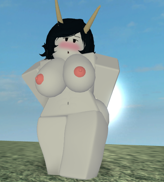 1girls 3d 3d_(artwork) areolae barefoot baseplate big_breasts blush breasts completely_nude completely_nude_female female female_only full_body grena image looking_at_viewer naked naked_female nipples nude nude_female original_character roblox robloxian serena_(grena) solo solo_female standing