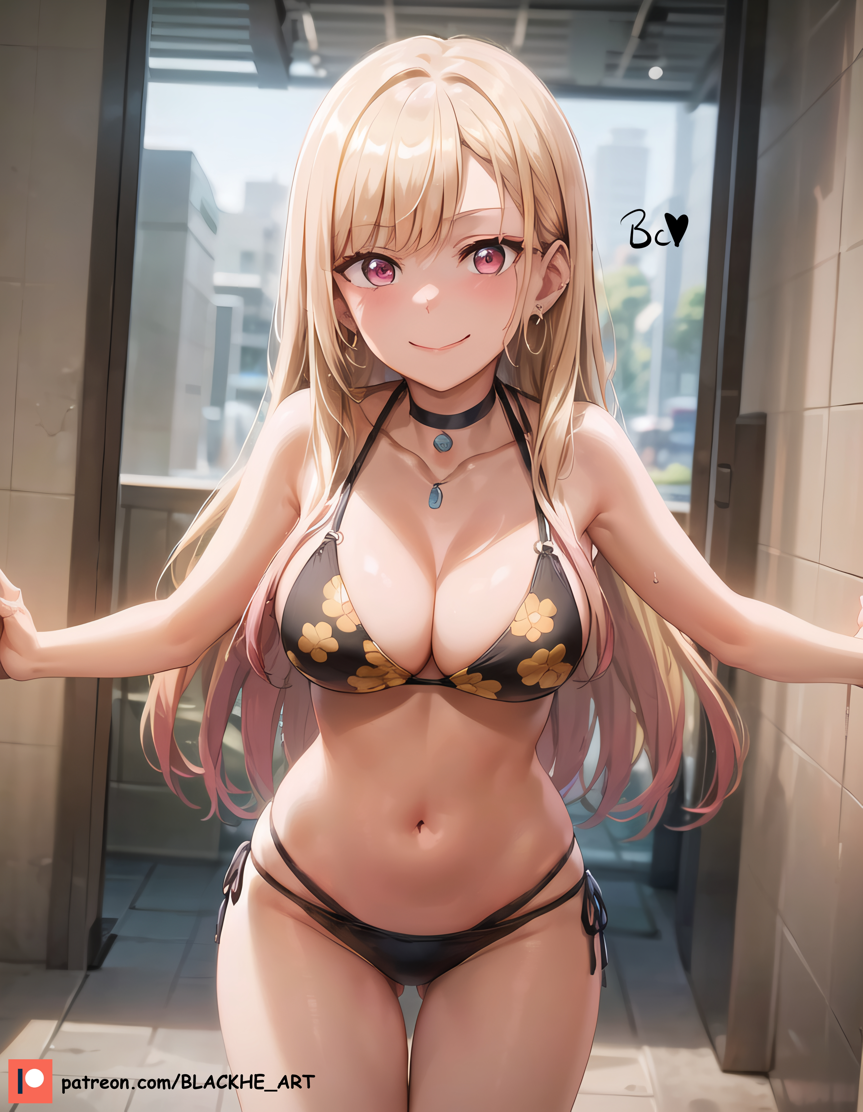 ai generated, blonde hair, breasts, female, female only, kitagawa marin, nai diffusion, solo, sono bisque doll wa koi wo suru, stable diffusion, tagme