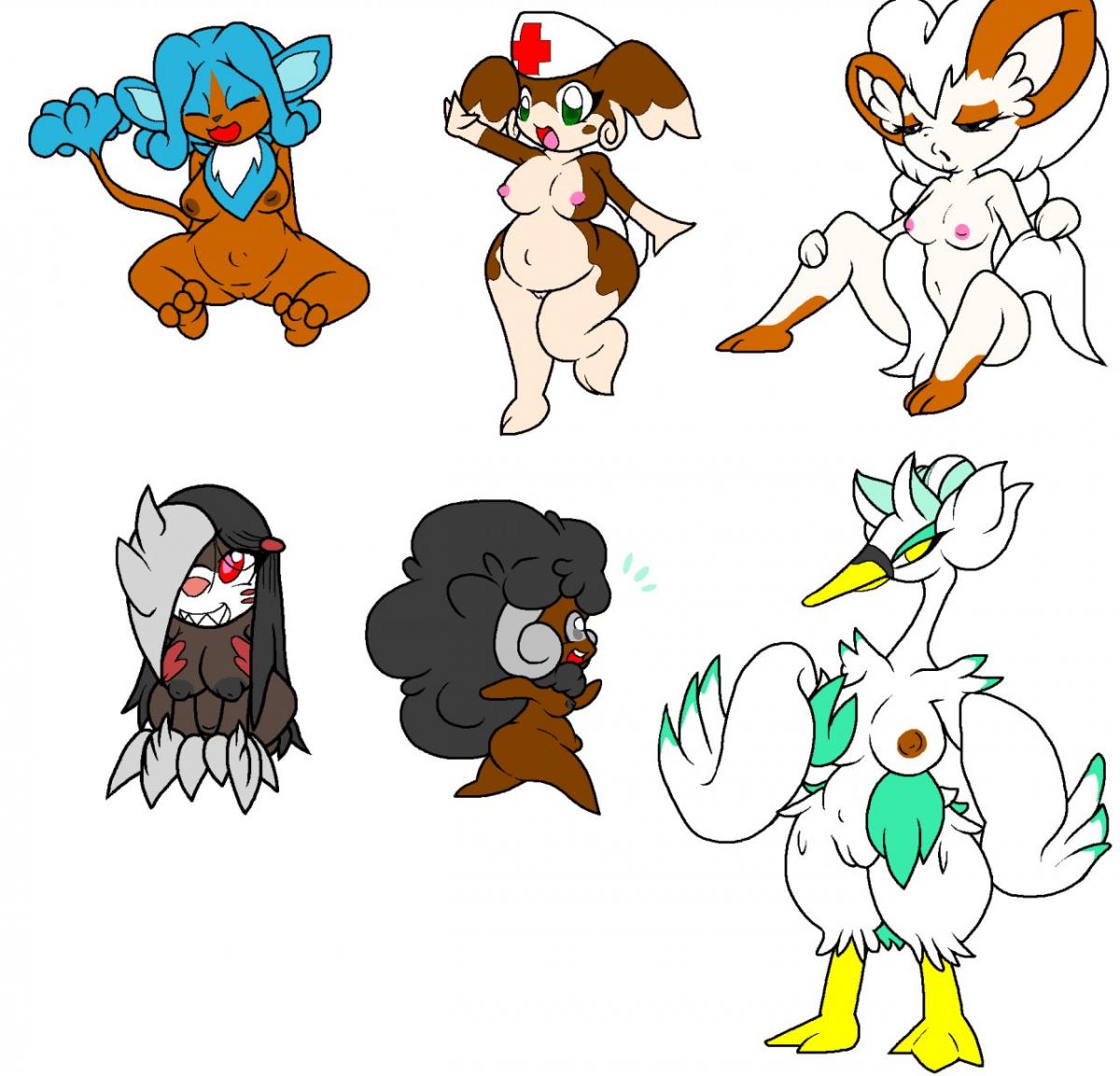 anthro audino breasts chinchilla cinccino cyanzangoose excadrill fur furry generation_5_pokemon pokémon_(species) pokemon pokemon_mystery_dungeon simipour swanna tagme whimsicott yiff