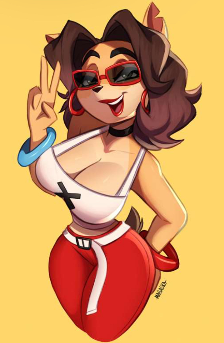 alyssa_bandicoot_(oc) breasts evie_(fortnite) fortnite fortnite:_battle_royale magaska19 sunglasses tinted_eyewear