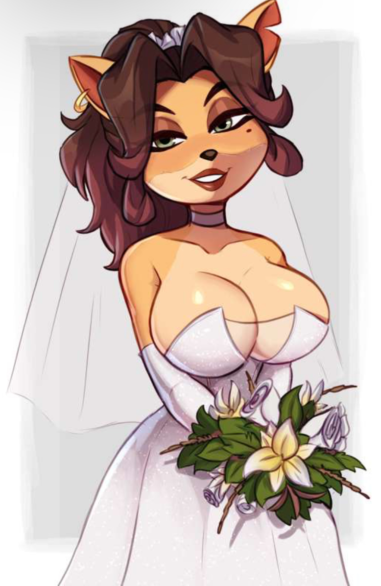 alyssa_bandicoot_(oc) bride furry magaska19 original wedding_dress yiff