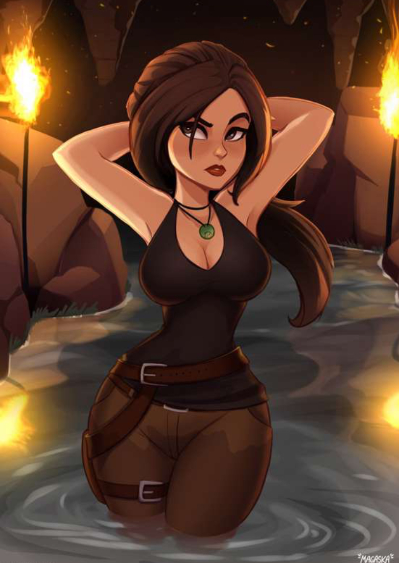 breasts, busty, female, female focus, female only, hourglass figure, lara croft, lara croft (survivor), magaska19, tomb raider, tomb raider (survivor), wide hips