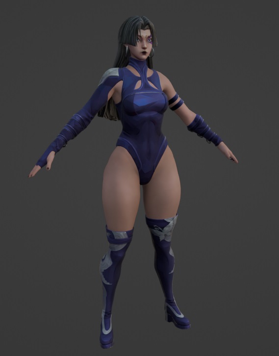 1girls big_ass big_breasts blender blender_(software) female female_only marvel_rivals model psylocke_(marvel_rivals) smutsmutcreator t-pose thick_thighs wide_hips