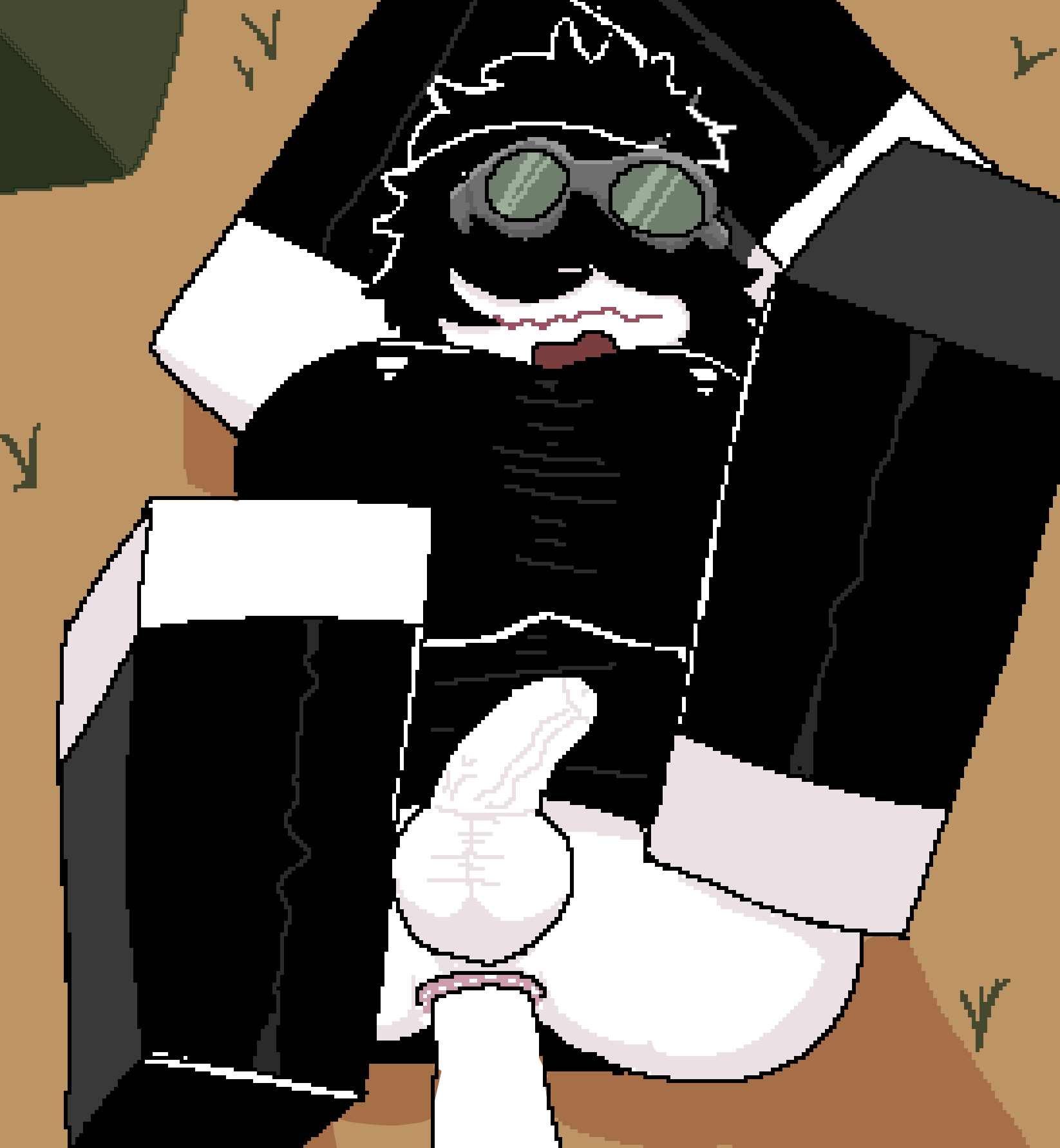 big femboy futanari pixel pixel_art roblox tights