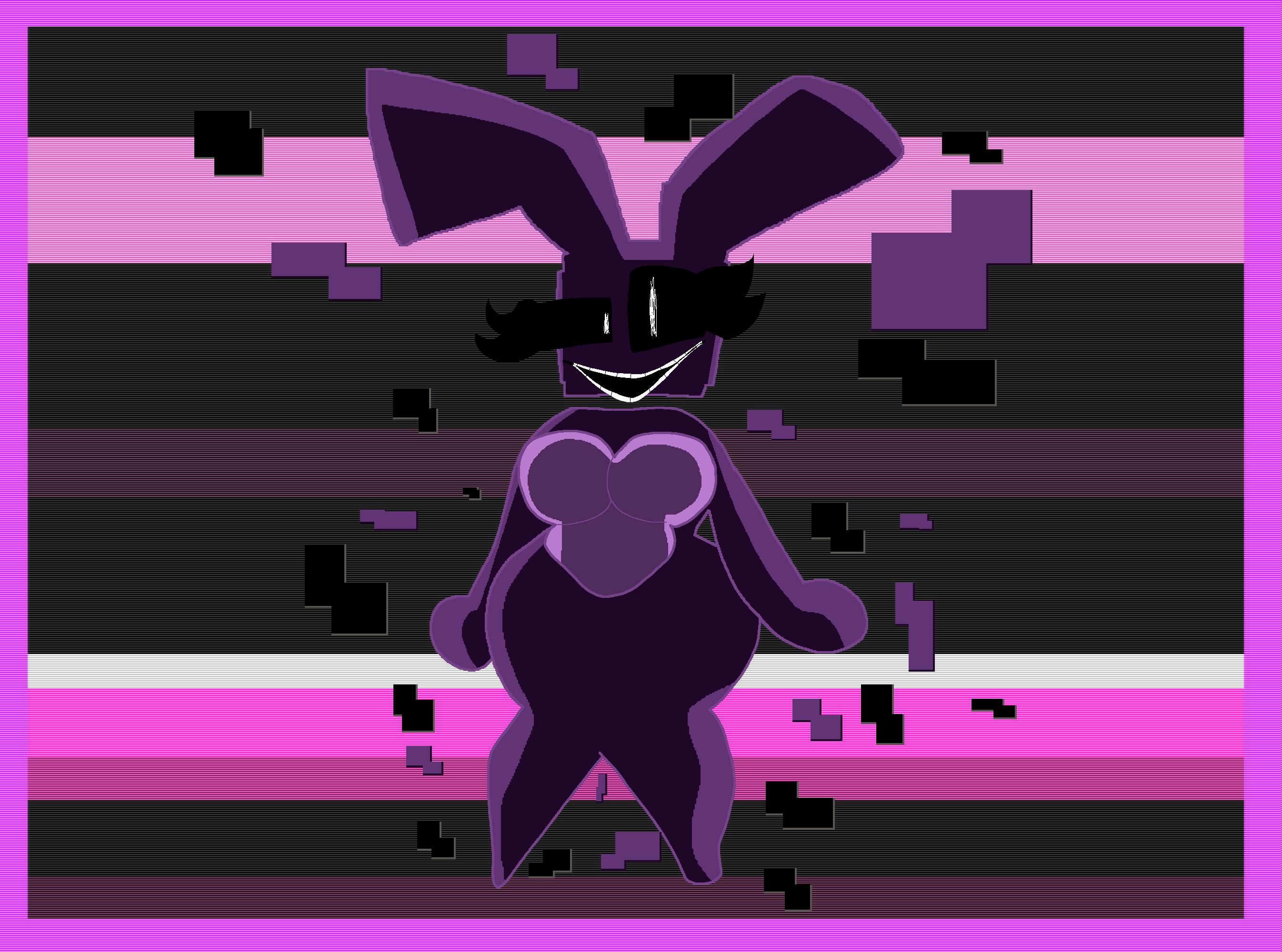 chaoticdream female female_focus female_only five_nights_at_freddy's five_nights_at_freddy's_3 pixel_art shadow_bonnie tagme