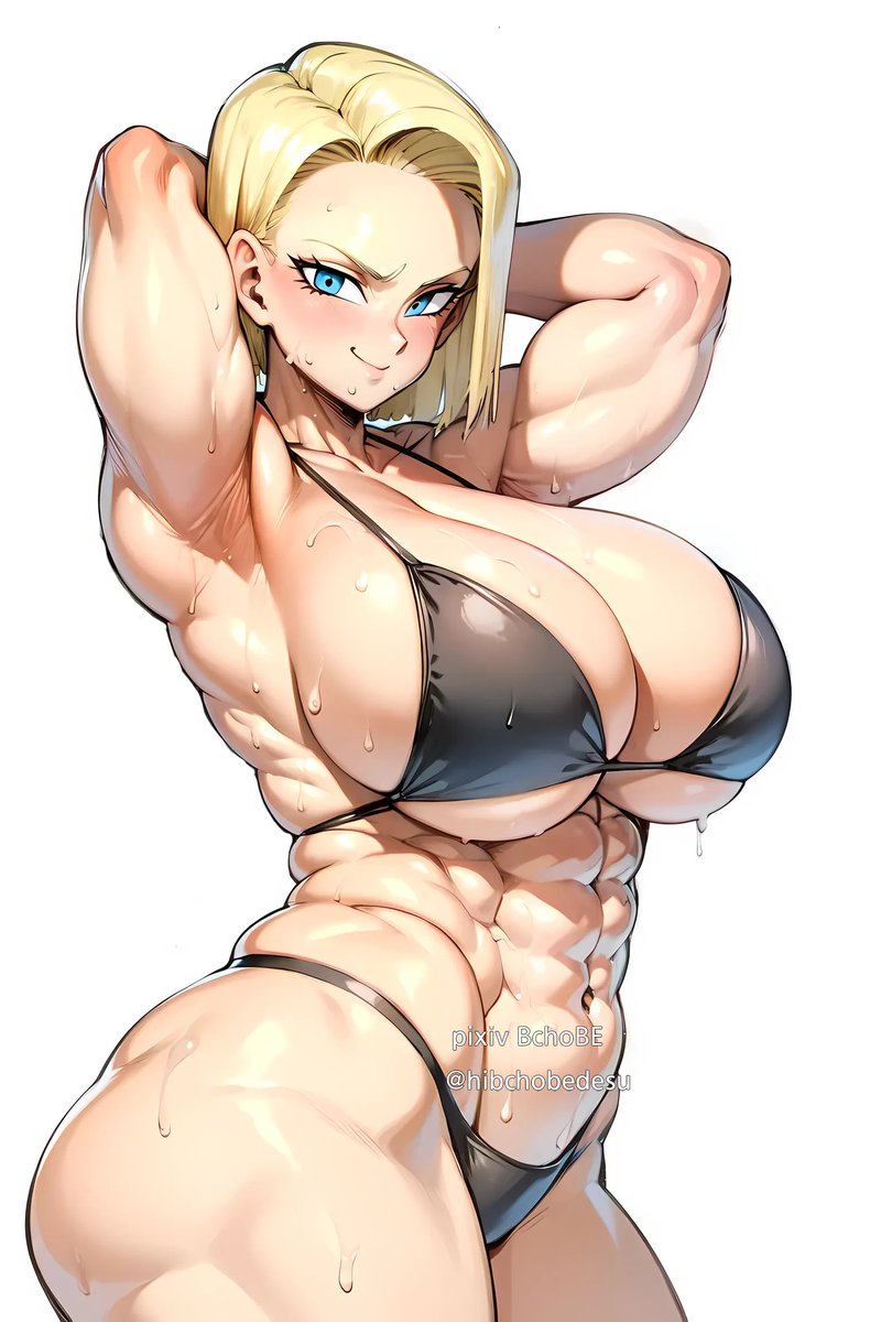 1girls, ai generated, alternate version available, android 18, ass, bchobe, blonde, blonde hair, blonde-haired female, blue eyes, blue-eyed female, breasts, cameltoe, cleavage, curvy, dragon ball, erect nipples, female, gigantic breasts, huge areolae, huge ass, muscular, muscular female, nai diffusion, nipples, puffy nipples, pussy, short hair, short-haired female, stable diffusion, thick lips, voluptuous, wide hips, yellow hair