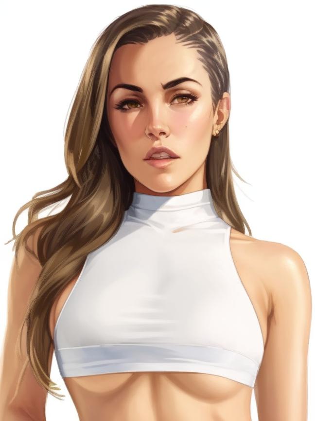 ai_generated crop_top gta_5 gta_online_female_character gta_v underboob