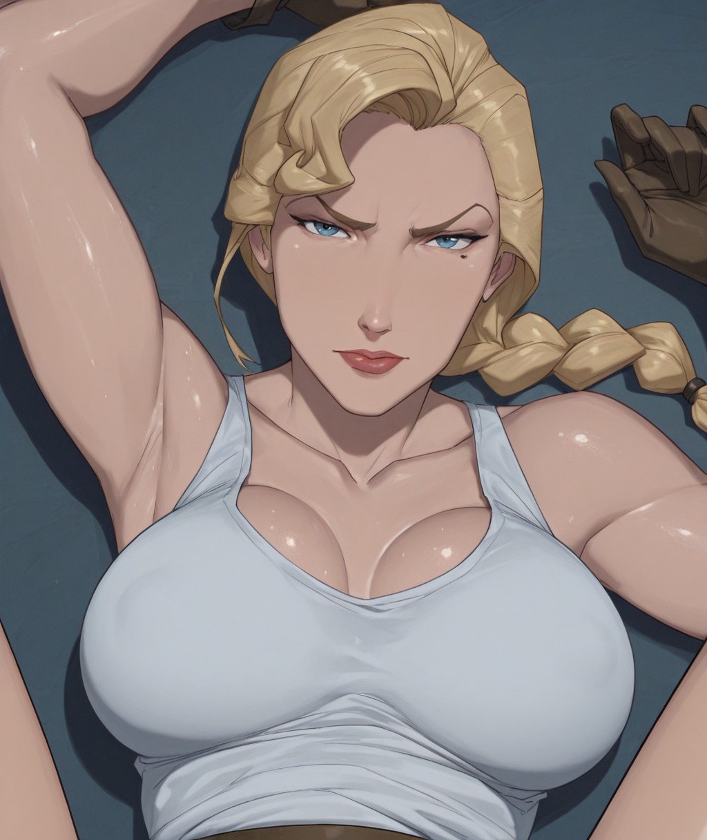 ai generated, atlantis: the lost empire, breast grab, breasts, disney, eepol, female, helga sinclair